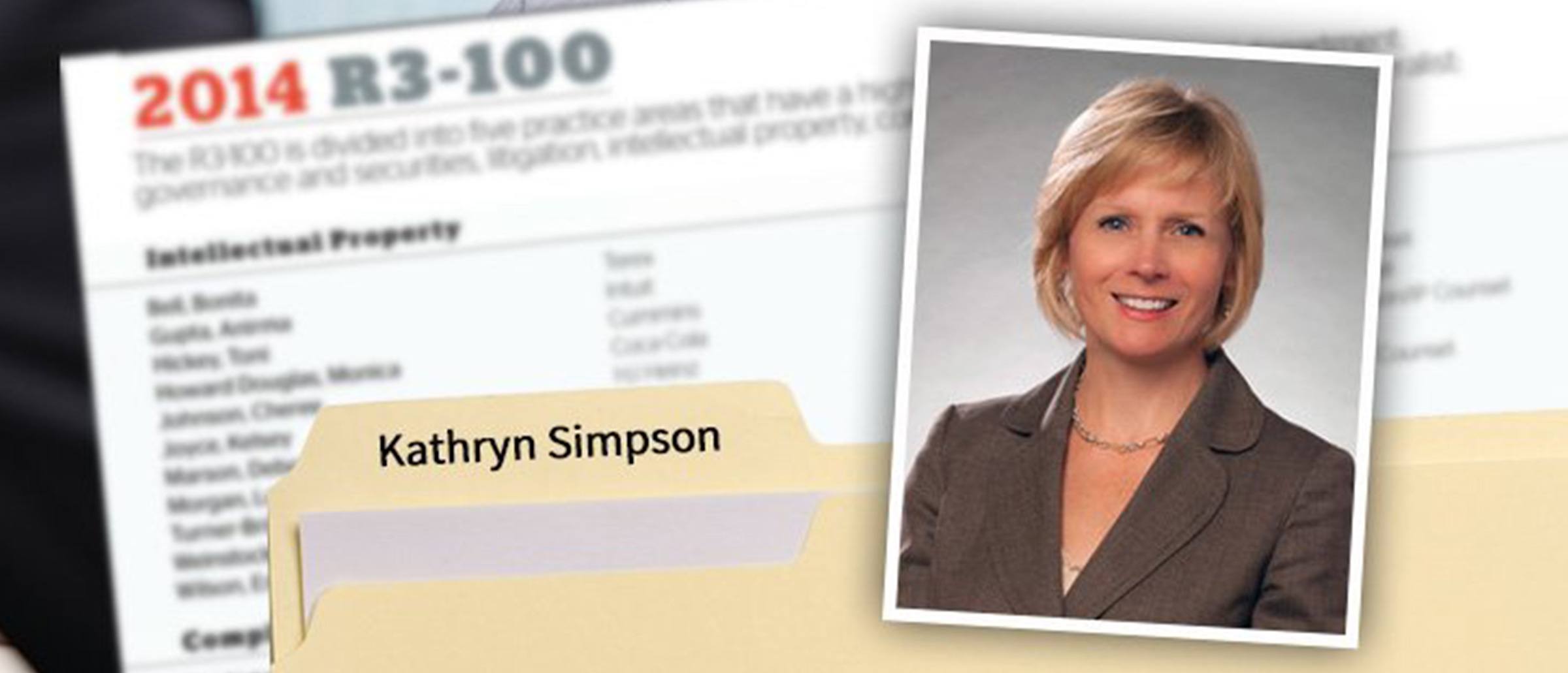 Top 100 Women Next In Line to Be General Counsel: Kathryn Simpson